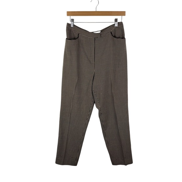 Garfield & Marks Pants - Garfield & Marks Continental Pkt Pants Sz‎ 8 VTG Houndstooth USA Academia Office